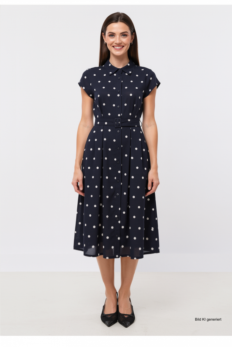 Rena Marx - Hemdblusenkleid mit Gürtel